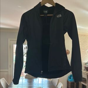 Womens North Face Black Light Jacket Fleece Interior